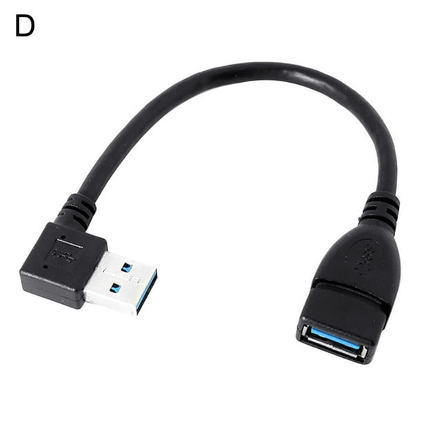Cables Stretch 90 Degree Right Angled USB A Type Male to 90 Degree Angled USB Male Data Charge Cable Cable Length: Other 